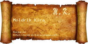 Moldrik Kira névjegykártya